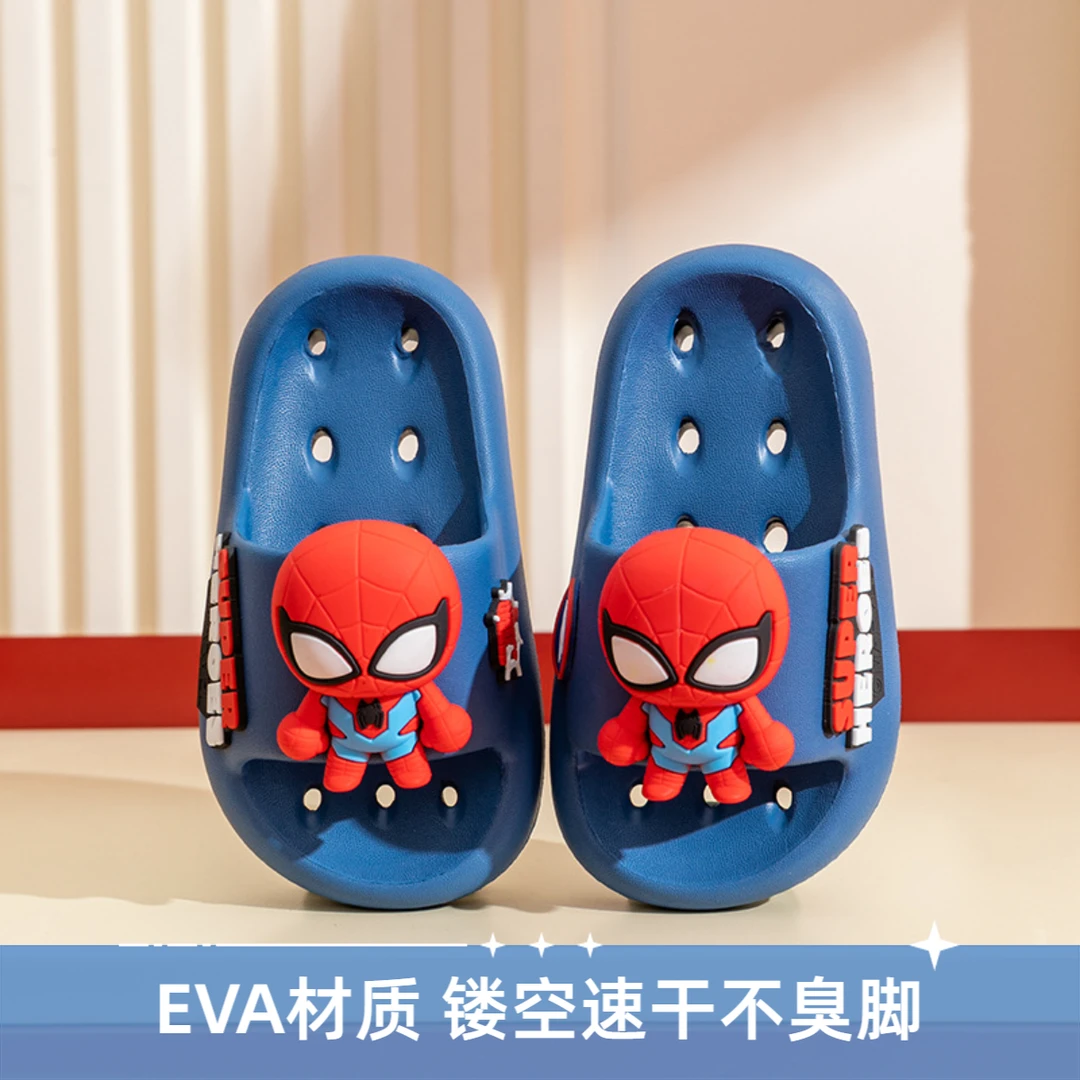 防水卡通软底拖鞋儿童可爱防滑家用外穿男童亲子防臭女孩厚底凉拖
