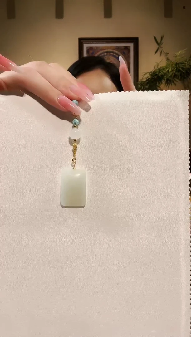 未镶嵌和田玉车挂压襟