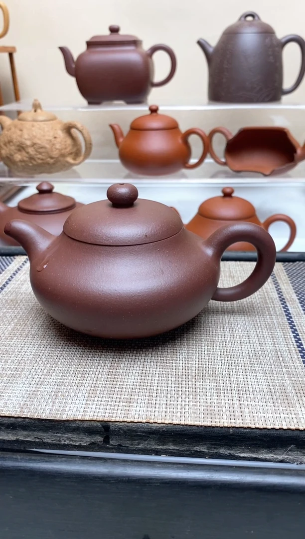 茶壶紫砂200毫升无添加花块紫泥
