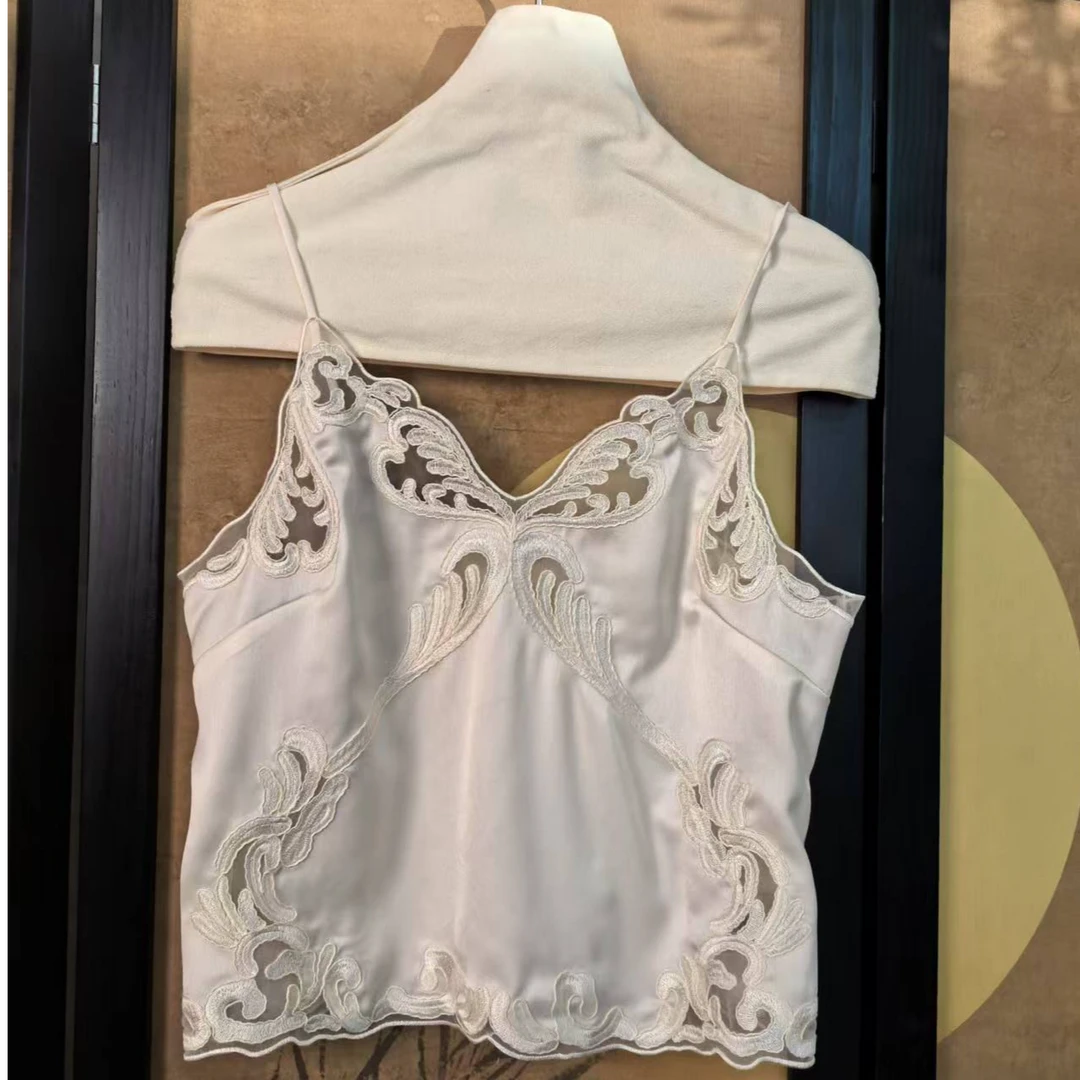 【蝴蝶】墨墨家高定醋酸蕾丝刺激绣蝴蝶中式美背