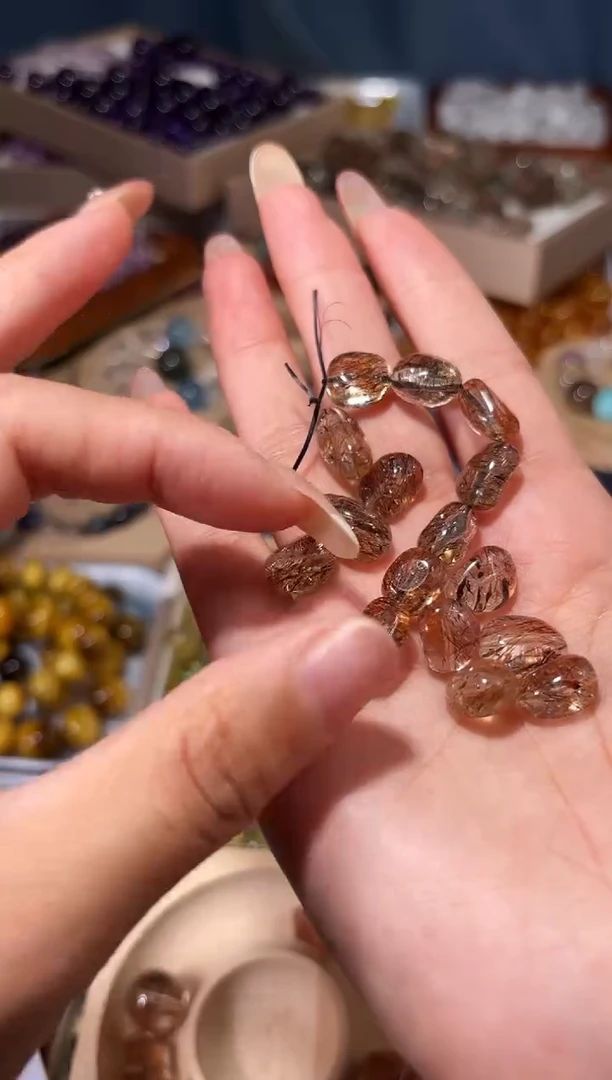 未镶嵌手串水晶F15黑金超糖豆随行16颗手串拍10