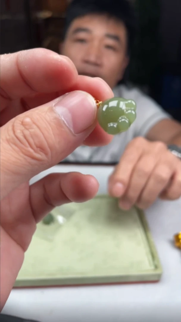 和田玉银S925镶嵌颈饰879254-6.19-F53-多样性发其—