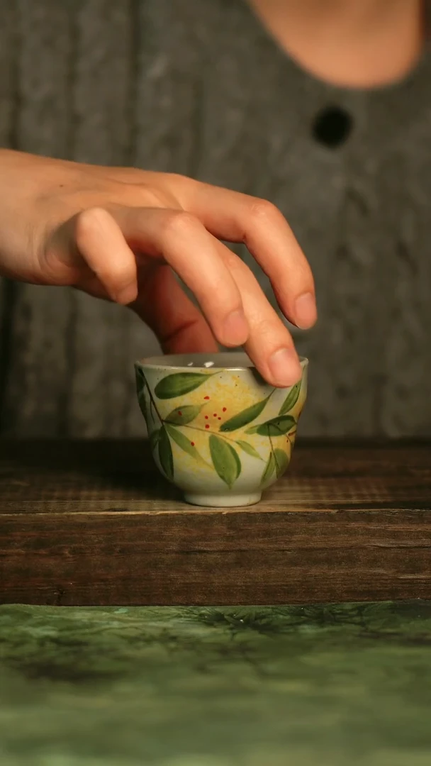 釉下彩手工手绘瓷器青诗集手工手绘瓷器