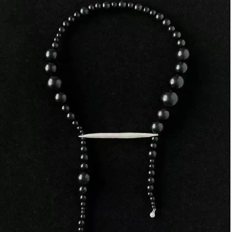 非金属仿珍珠项链 【HAV】  新款国风时髦串珠拼色项链