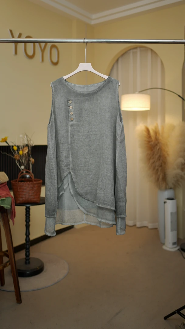 山木间设计师系列炒色背心HX25185