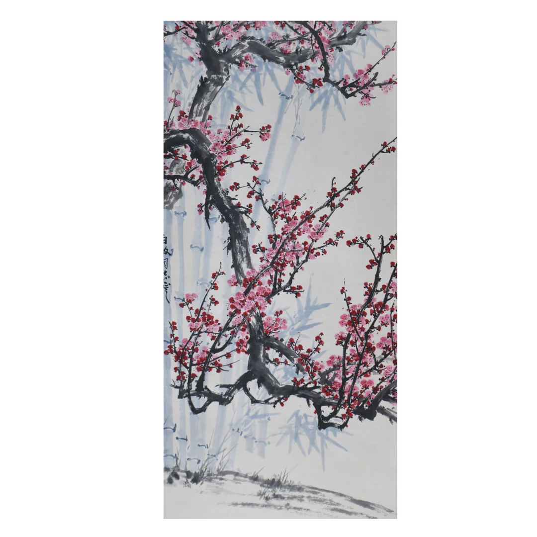 LOT.035 佚名 梅花 纸本立轴 136*70cm 392