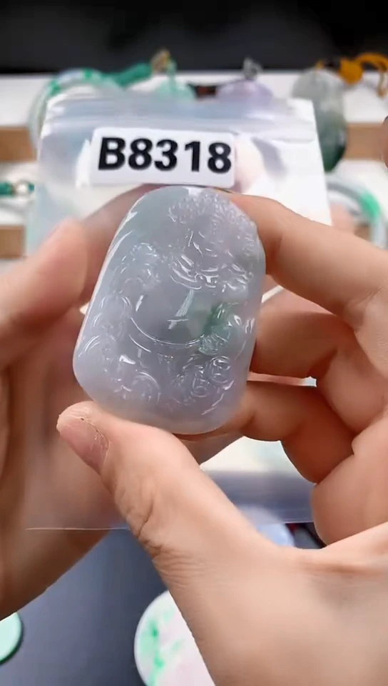 颈饰未镶嵌翡翠天然翡翠吊坠挂件