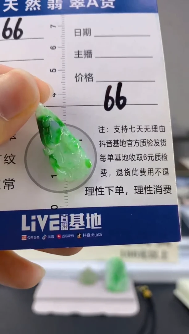 【闪购商品】翡翠颈饰18K金镶嵌天然A货翡翠