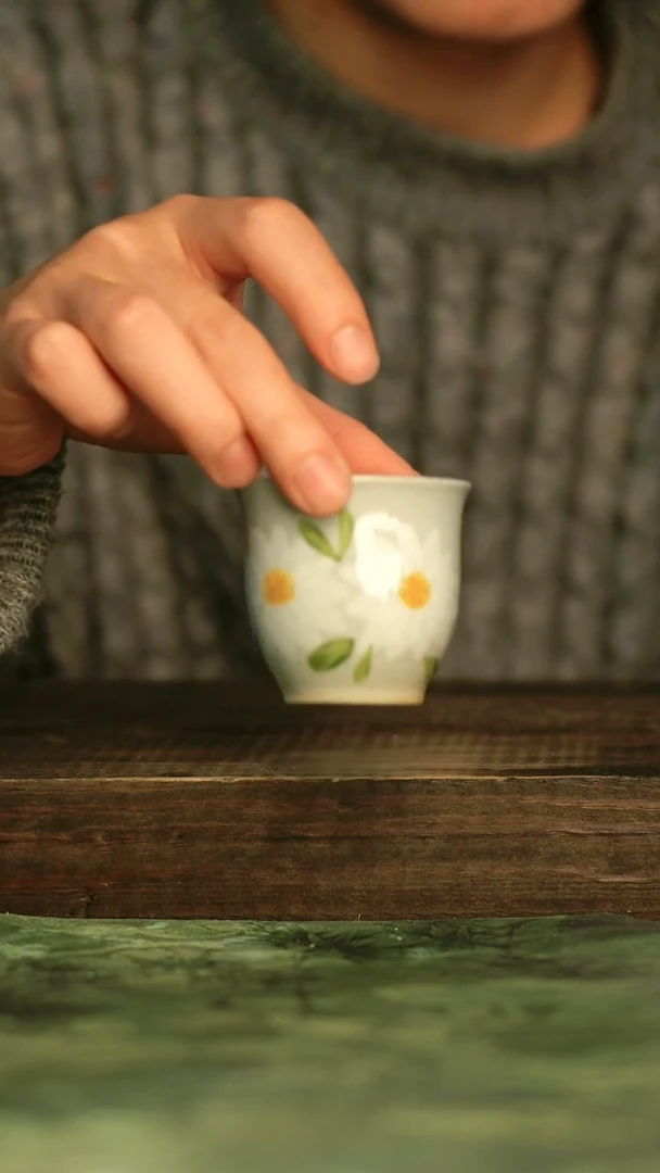 瓷器青诗集手工手绘瓷器