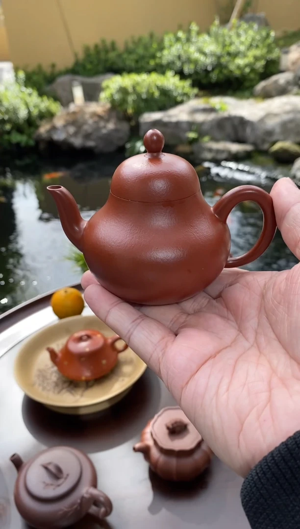 茶壶紫砂思婷  朱泥