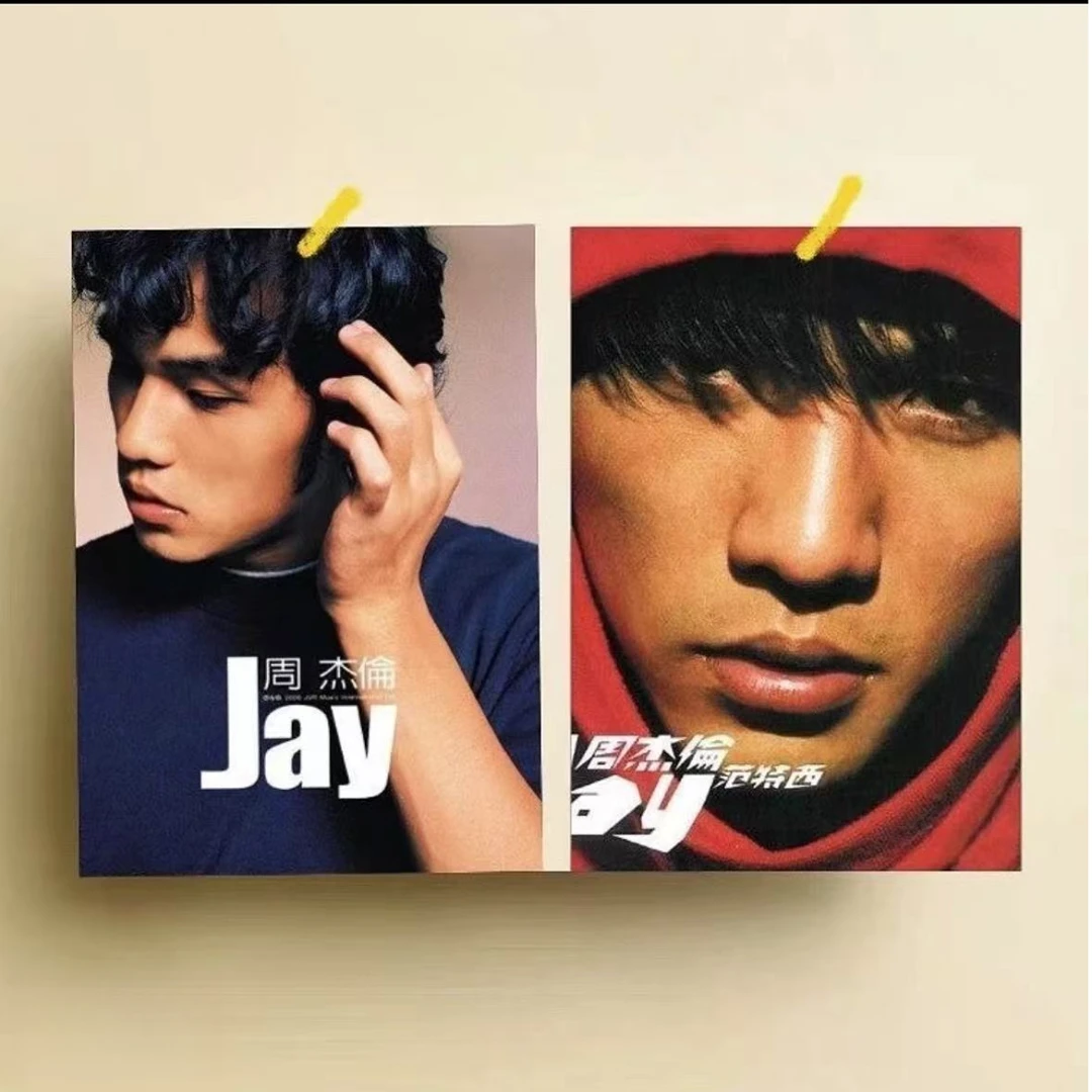 周杰伦 两幅 电竞房卧室现代装饰画现代装饰画40*40*2-PVC-V024