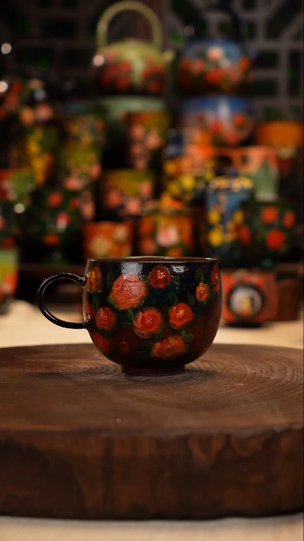 油画   釉下彩   杯子