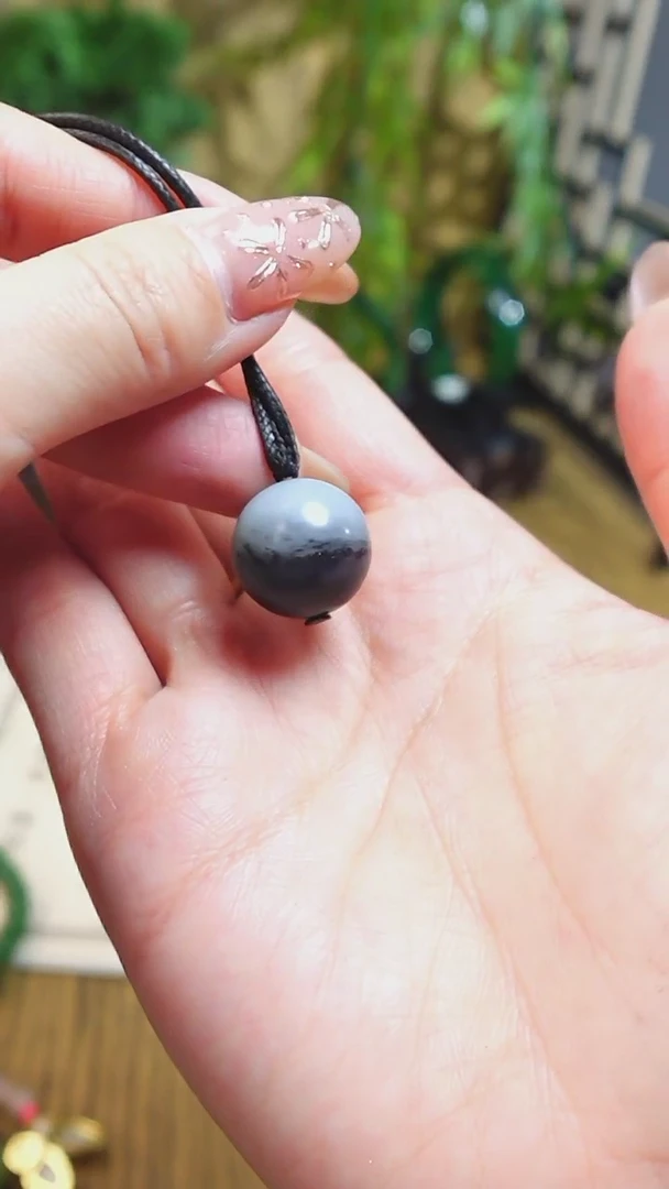 【闪购商品】和田玉吊坠(不含链)未镶嵌新疆青花半山半水单珠