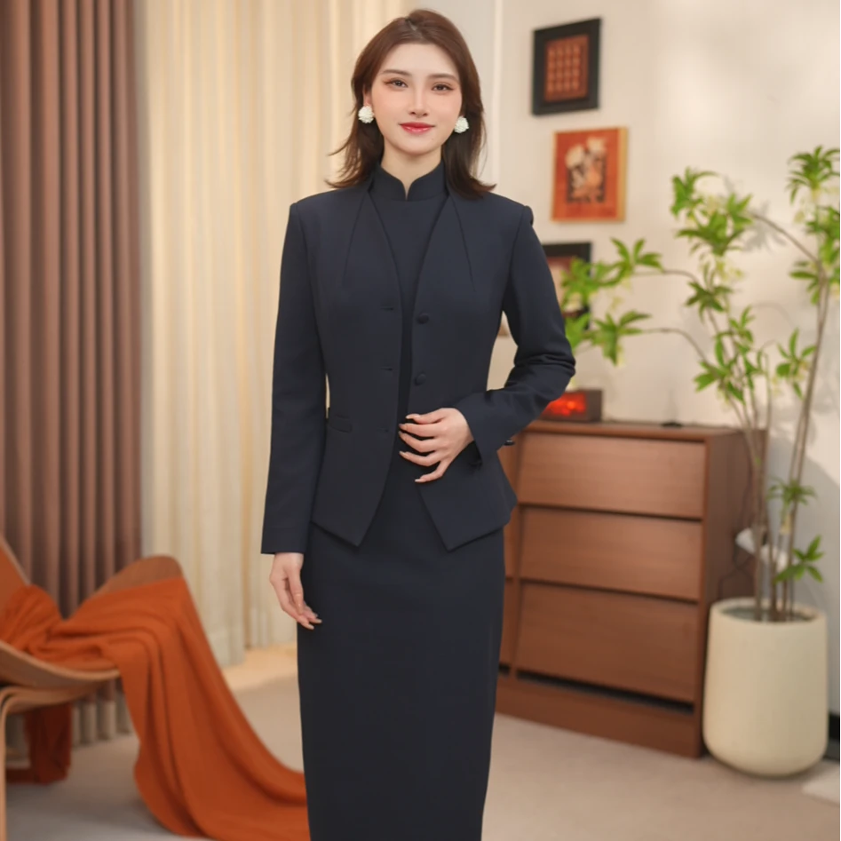 秋冬新款长袖套装女气质优雅显瘦高级时尚通勤套装穿搭PX3382