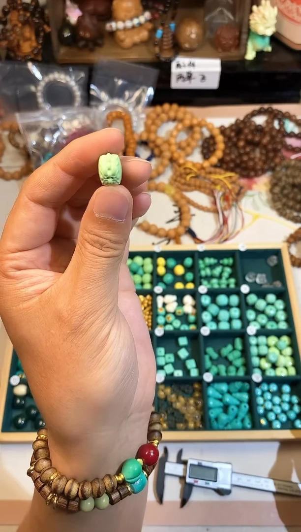 合金菱锰矿11152号浅绿色并蒂莲发1