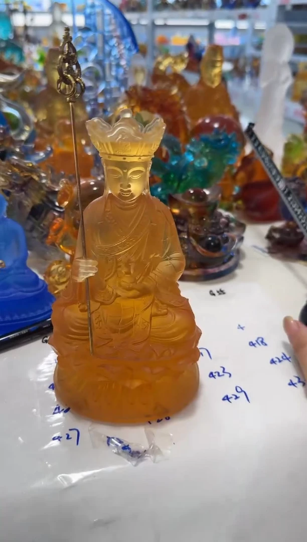 手工艺品琉璃619 地藏  微瑕作品  不退不换  介意勿拍