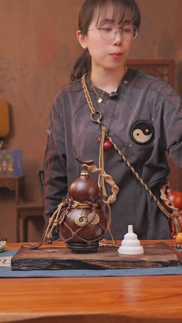 1291号链接精品大漆葫芦现货现发[一物一拍]（500ml）