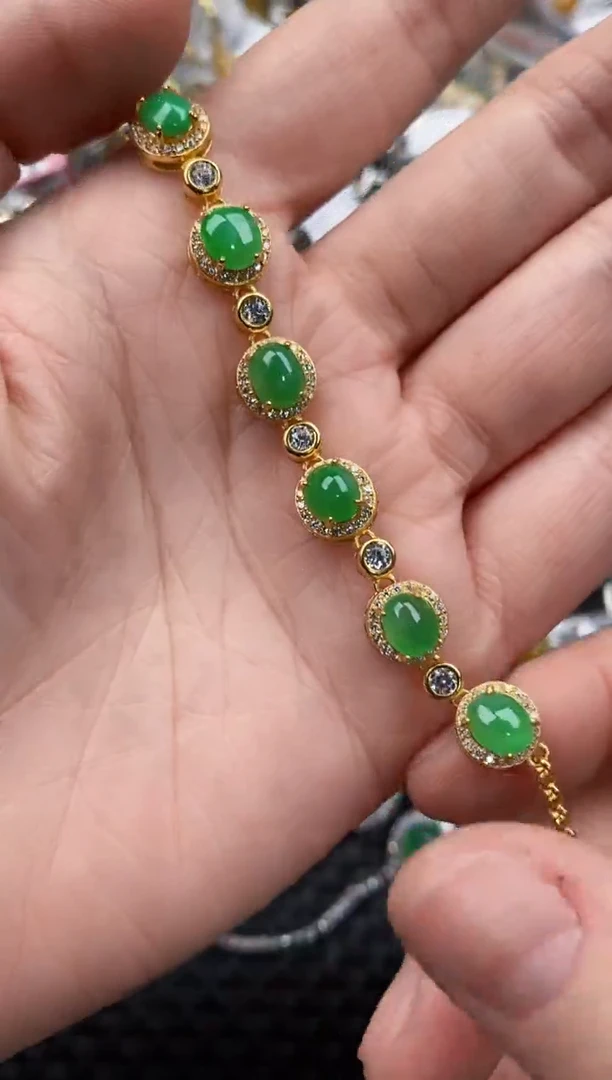 银S925镶嵌戒指翡翠10               6