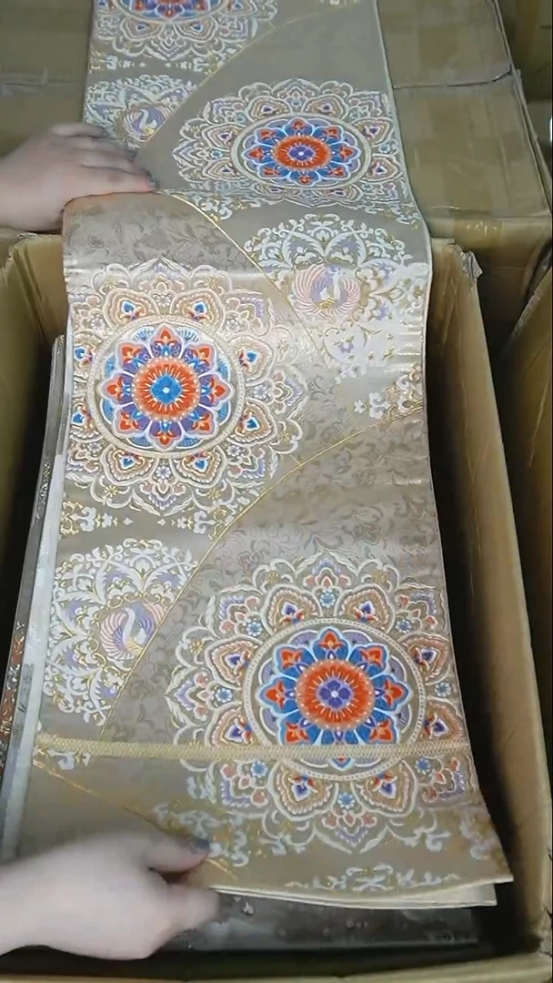 织绣98 六通本金波唐草宝象花