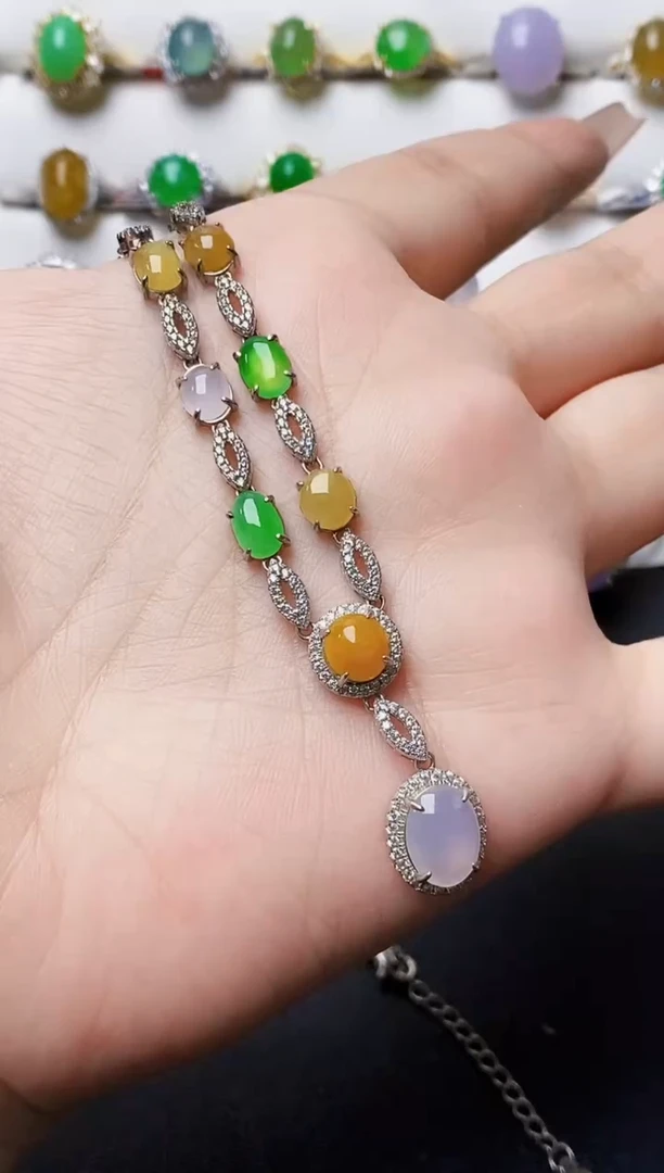 银S925镶嵌戒指翡翠0613