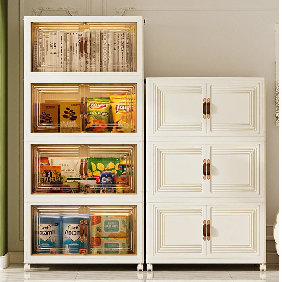 FY56cm面宽磁吸双开门可折叠免安装收纳柜