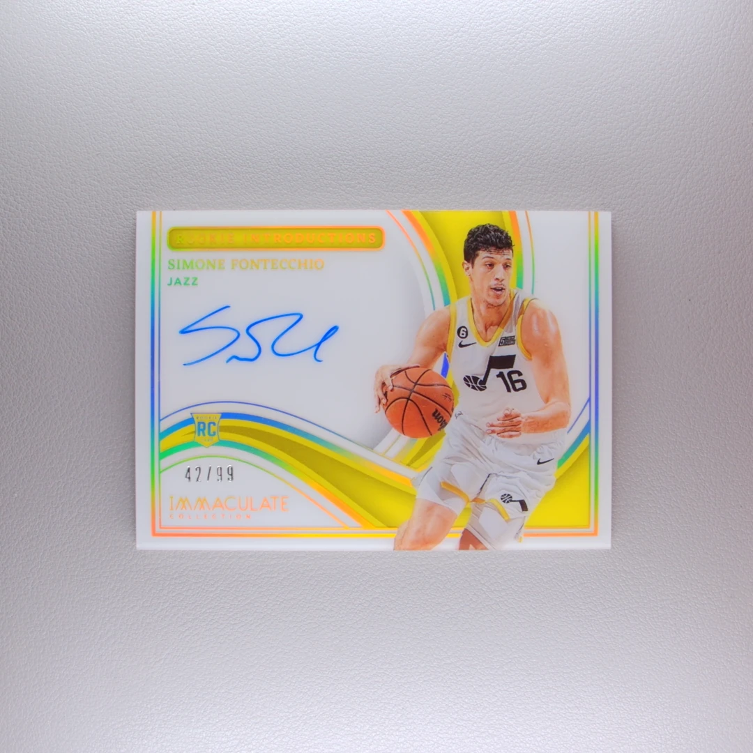 西蒙尼·丰泰基奥 99编 Immaculate 帕尼尼NBA国宝手提球星卡