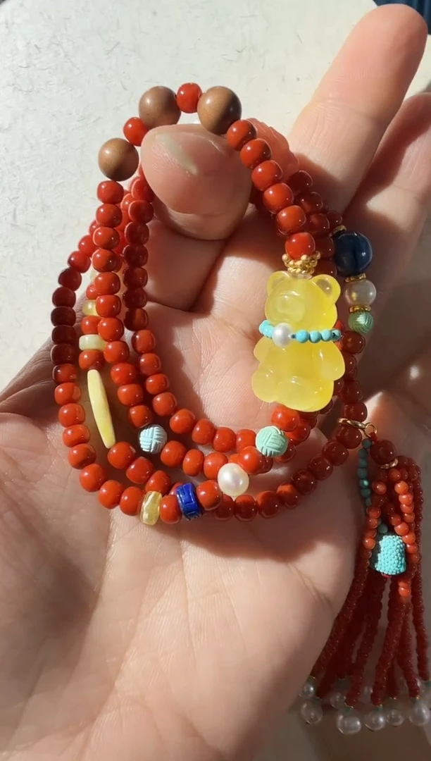 【闪购商品】蜜蜡手链未镶嵌蜜蜡小熊手链