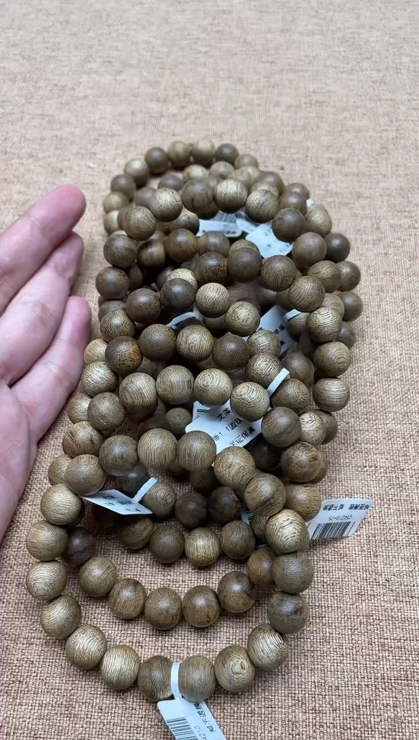 沉香手串老文莱1.1圆珠单圈多样性发其一
