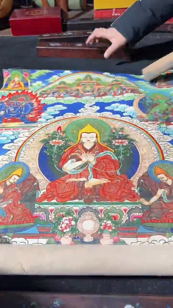 卷轴画藏式珍藏彩绘艺术馆15