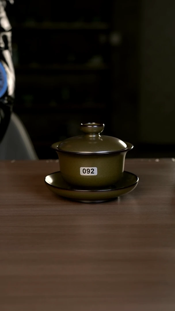 【闪购商品】杯092号茶叶末元宝盖碗