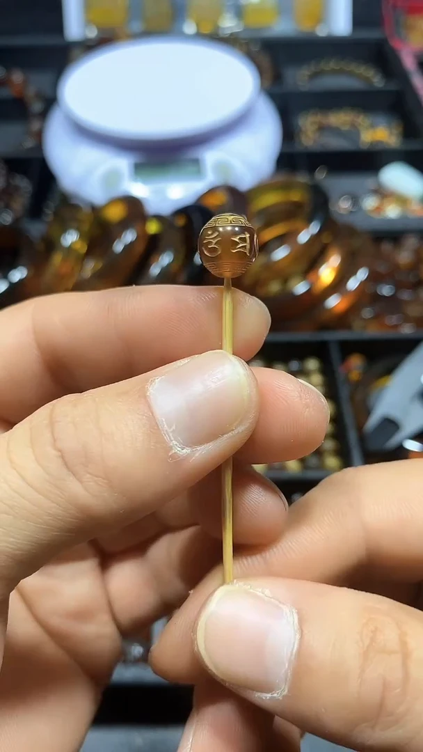 琥珀颈饰未镶嵌用****0天然缅甸琥珀单珠