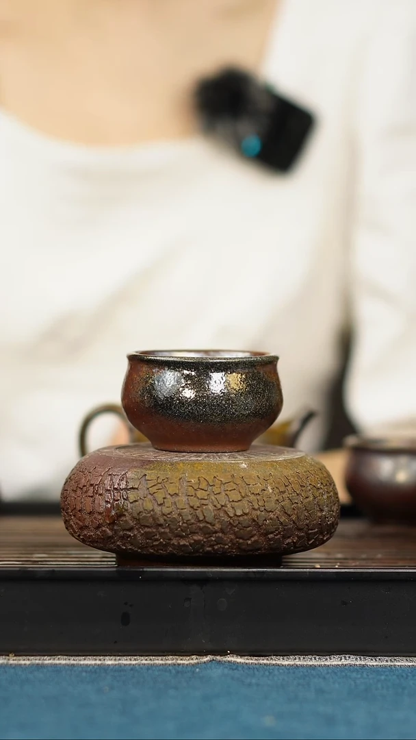 茶壶紫砂柴烧 紫泥杯 50cc