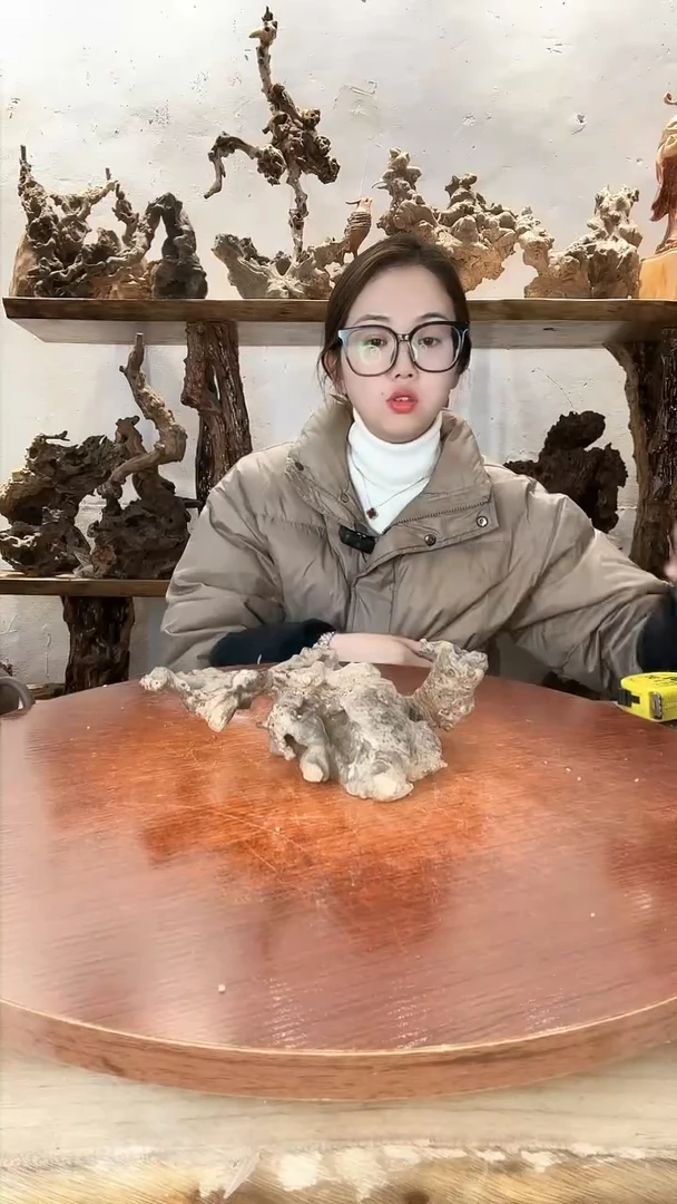 【闪购商品】木黄荆随型风化镂空底座摆件无漆无蜡