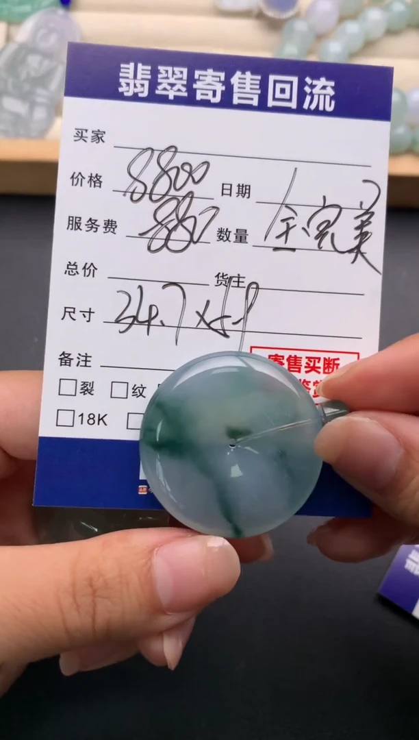 翡翠未镶嵌颈饰10136794