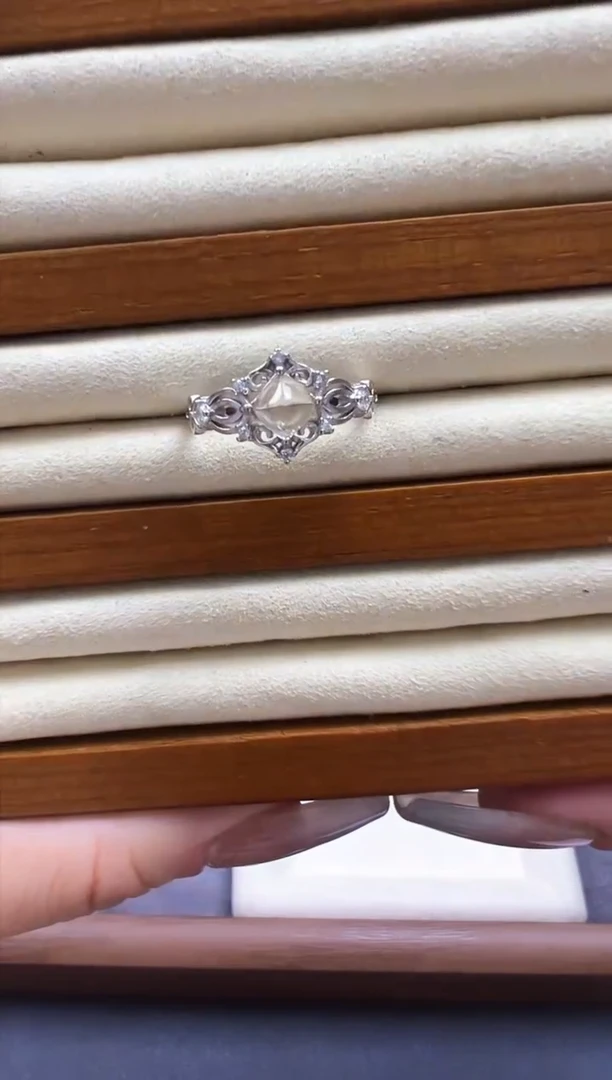 【闪购商品】碧玺戒指银S925镶嵌发一（015）