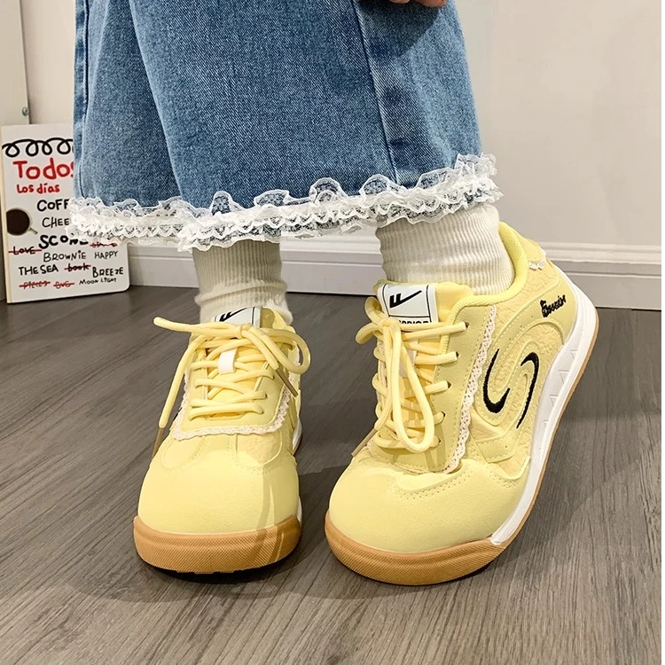 回力德训鞋女2025夏季新款透气软底休闲板鞋百搭轻便运动小白鞋女