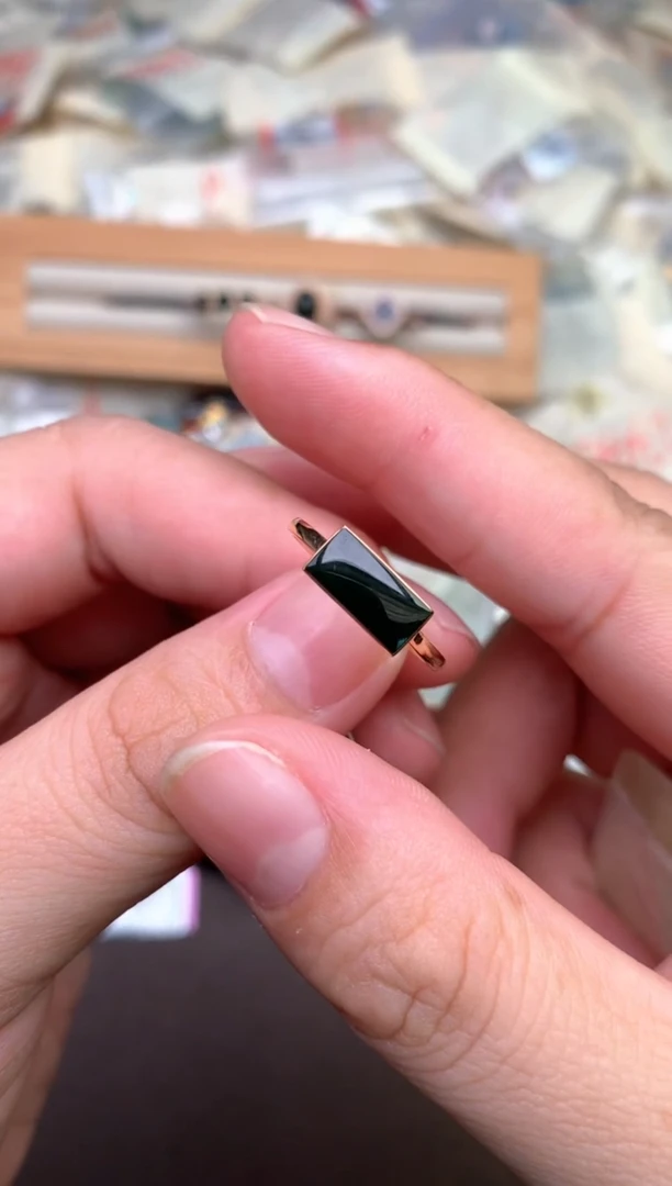 18K金镶嵌挂件翡翠一13圈