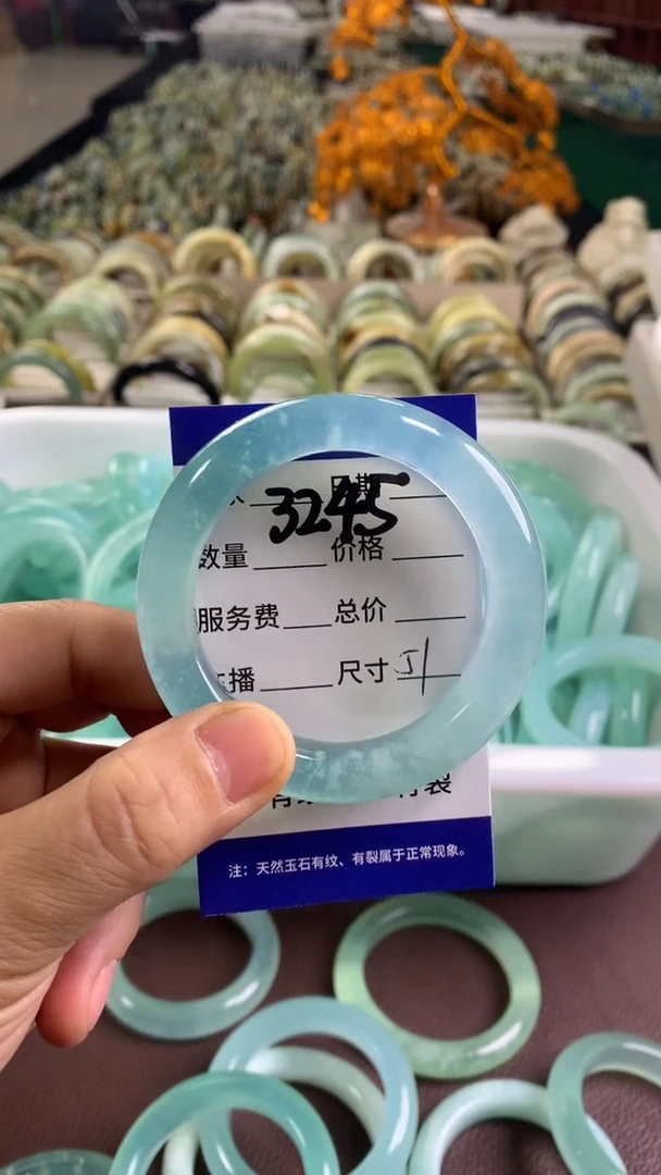 未镶嵌蛇纹石玉手镯3245