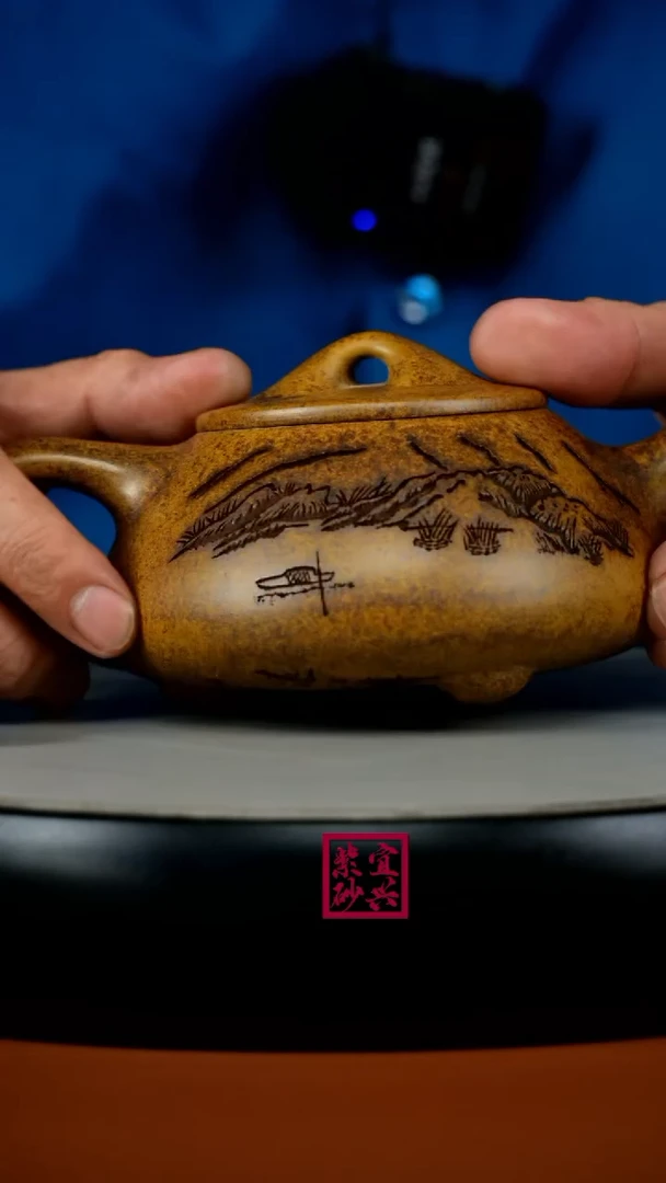 茶壶紫砂顾建华龙骨金砂柴烧景舟石瓢320CC