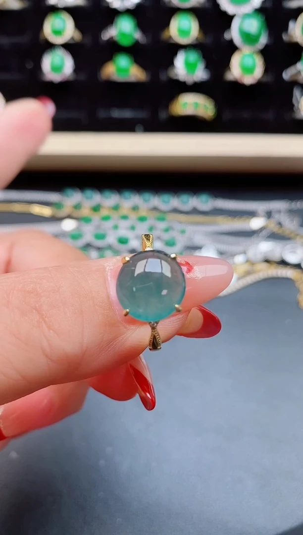 【闪购商品】翡翠戒指银S925镶嵌21321