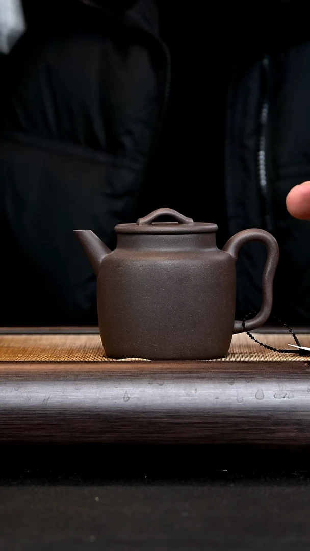 【闪购商品】紫砂茶壶DQ10032 全手汲直 天青