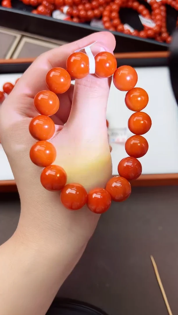 【闪购商品】南红玛瑙手串未镶嵌川料瓦西高品手串 卡14+
