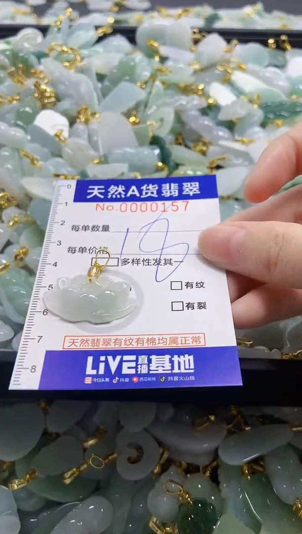 颈饰未镶嵌翡翠天然A货翡翠
