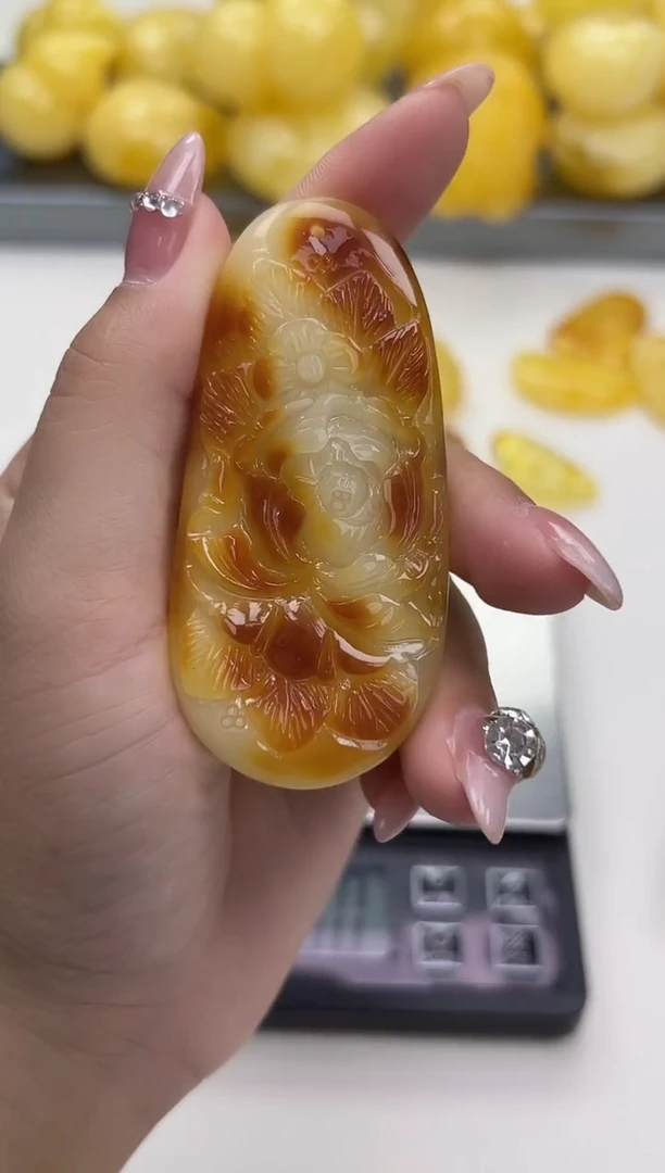 裸石琥珀未镶嵌天然琥珀蜜蜡吊坠