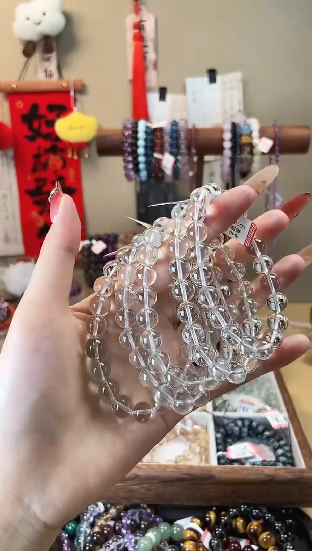 【闪购商品】水晶手链未镶嵌9.5+绿水晶