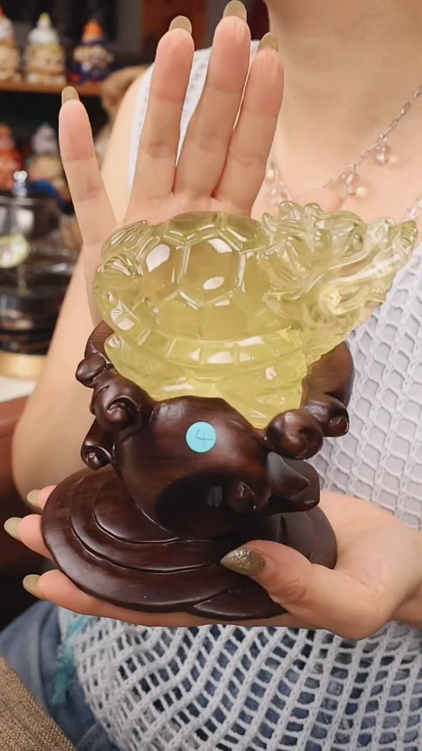 摆件未镶嵌水晶【昆达里尼龙龟】4号