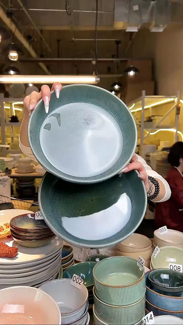 瓷106外贸尾货高温釉下彩陶瓷餐具默认微瑕