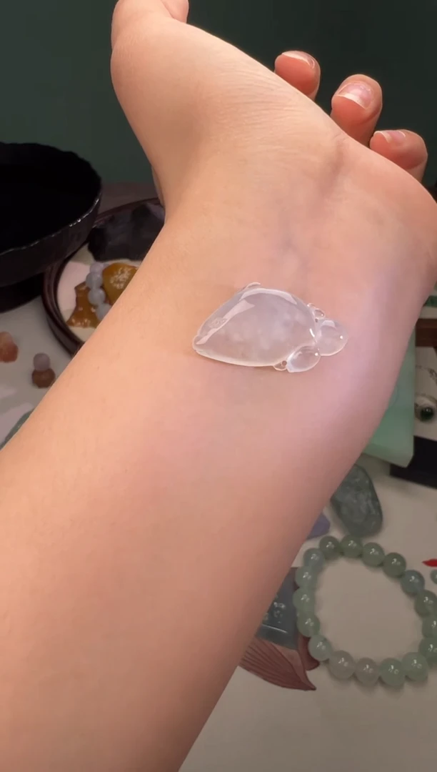 定制翡翠未镶嵌正冰小鱼