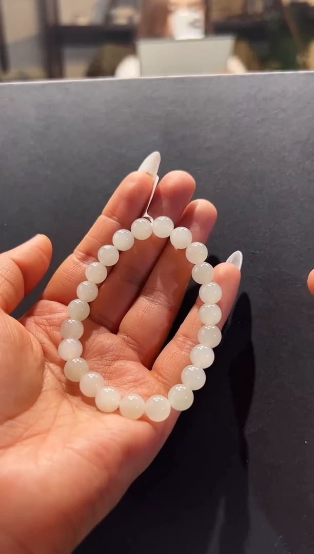 未镶嵌手串和田玉新疆和田玉于田料卡10 手串