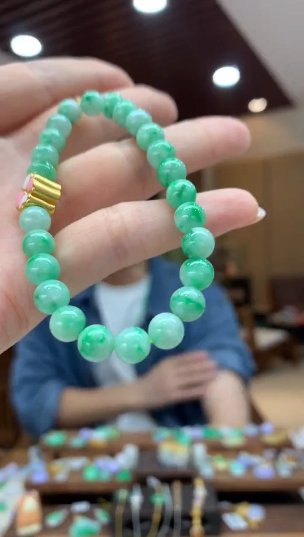 未镶嵌手串翡翠手串